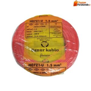 Öznur Nya Kablo 1,5 mm² Kırmızı ( H07Z1-U ) Halojen Free